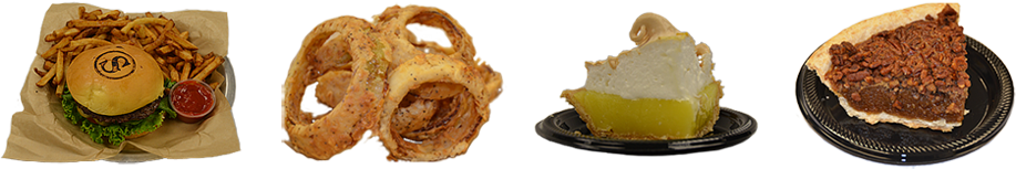 Burgers Onion Rings Fries Pies
